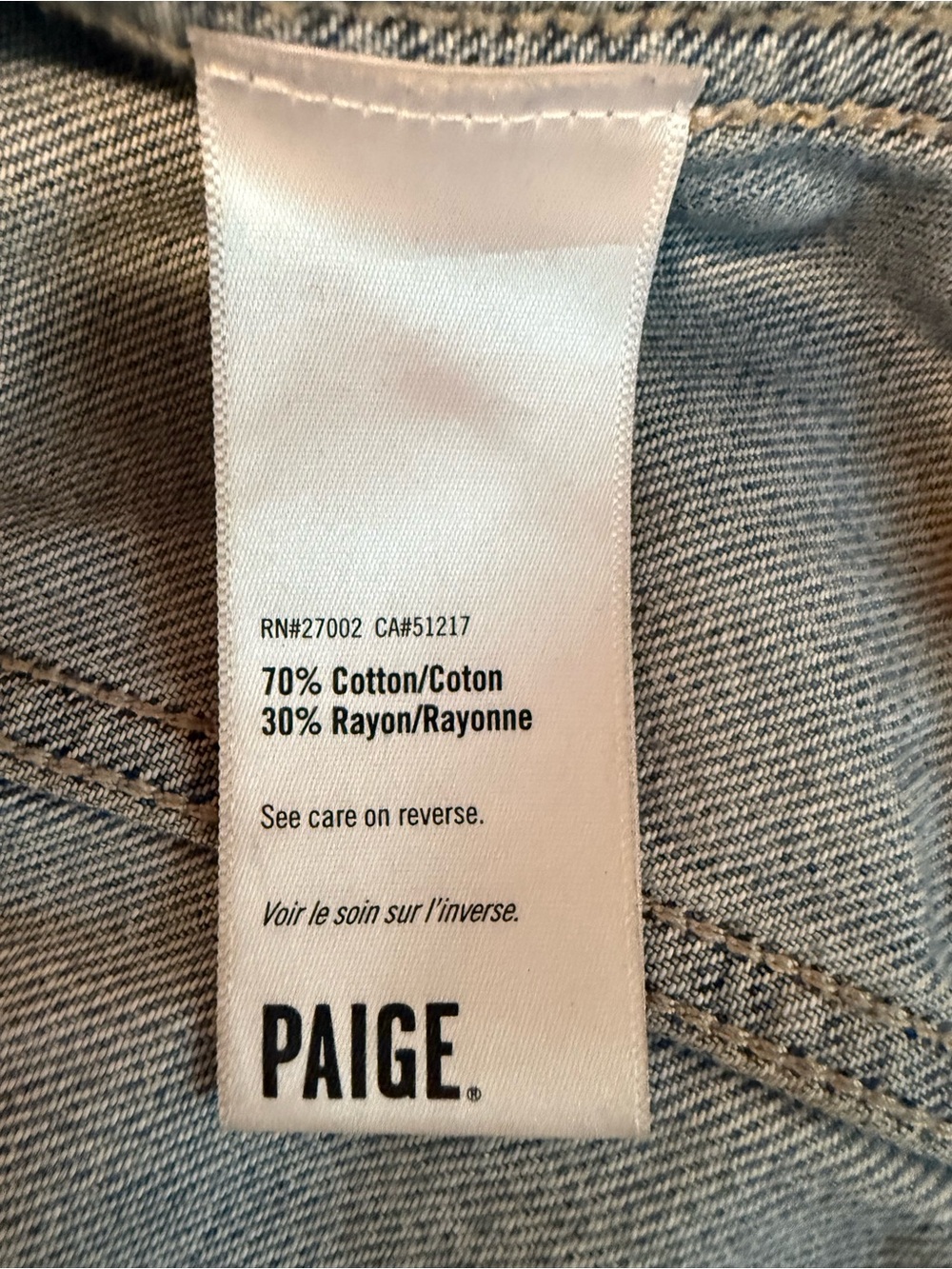 PAIGE Classic Blue Denim Jacket - Women - Picture 5 of 5